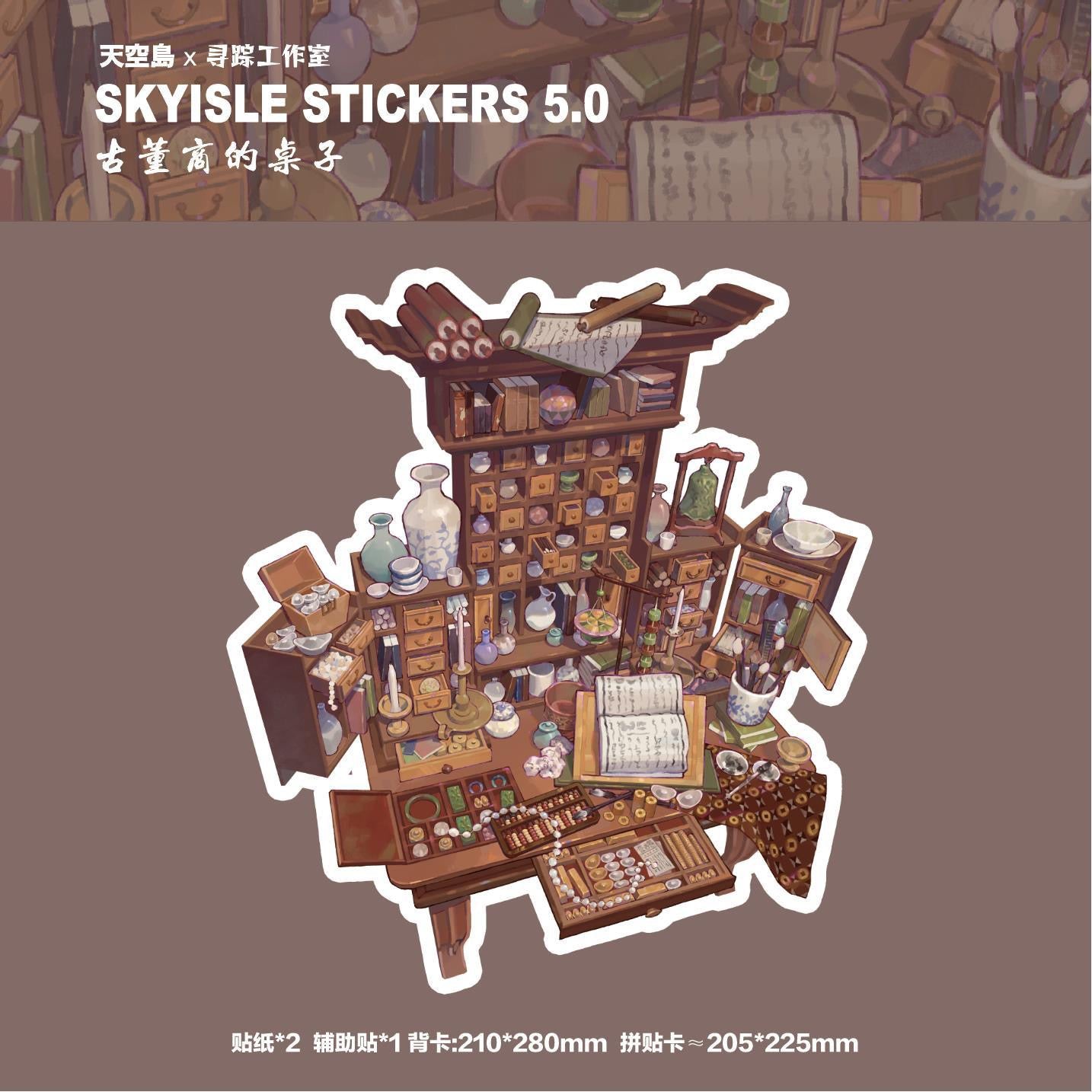 #011 SKYISLE STICKERS 5.0 DIY 3D Scene Stickers 4 Miniature Scenes(M)