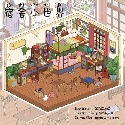 #023 Inspiration Dream Catcher 3.0 DIY 3D Scene Stickers 2 Miniature Scenes(M)