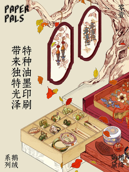 #027 paperpals 4.0 Paper Bubble Eiderdown DIY 3D Scene Stickers 4 Miniature Scenes(M)