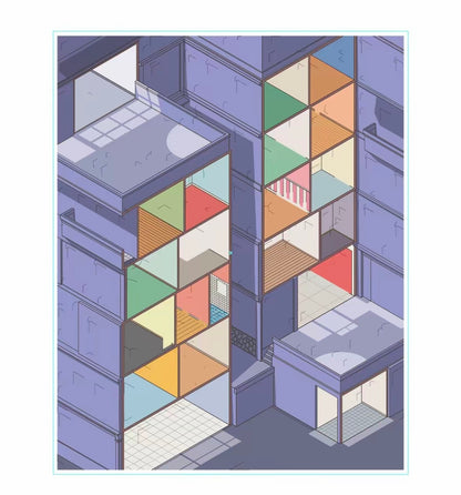 #028 SKYISLE 3.0 Grand Series DIY 3D Scene Stickers 4 Miniature Scenes(L)