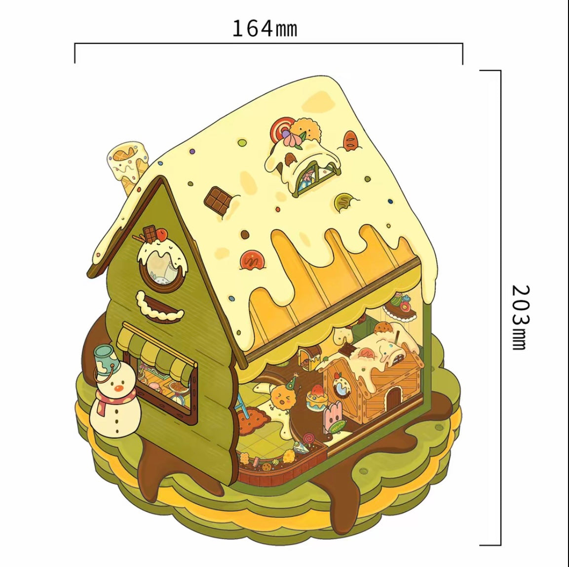 #025 Senyou Large Version 23.0 Flip Series 3D Scene Stickers 2 Miniature Scenes(M)