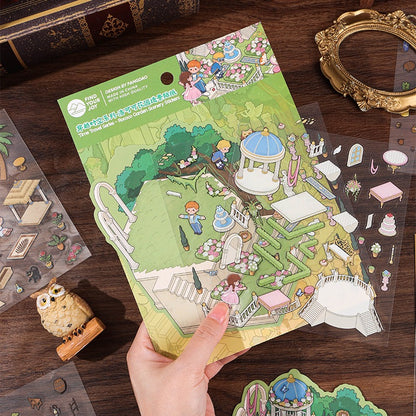 #012 Fangdao Time-Travel Series DIY 3D Scene Stickers 4 Miniature Scenes(S)