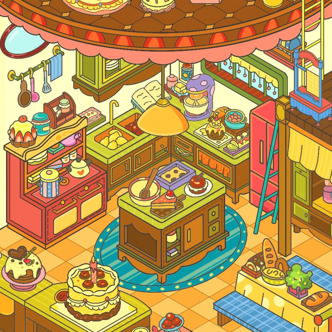 #025 Senyou Large Version 23.0 Flip Series 3D Scene Stickers 2 Miniature Scenes(M)