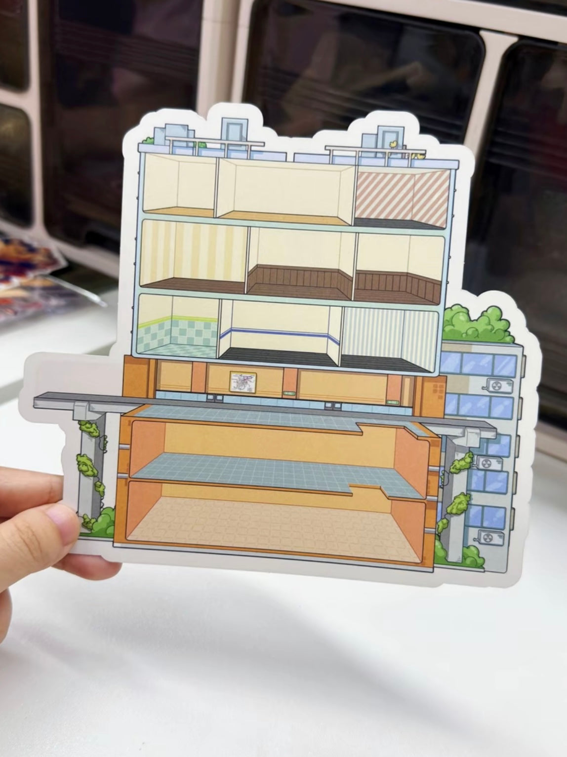 #022 Paper Dream 1.0: Chongqing Liziba DIY 3D Scene Stickers Miniature Scenes(L)